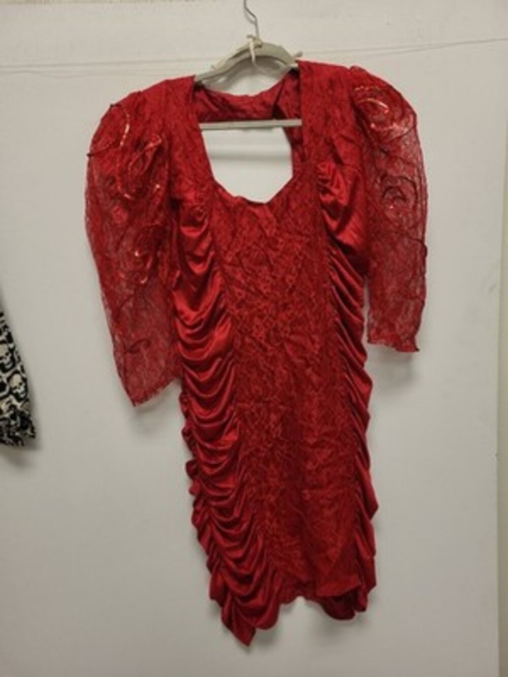 Mayvens California Red Dress Size 16 Lace Sequin Party Cocktail Evening Gown